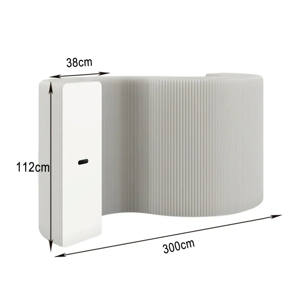 LIVARA 300cm Emit Display Partition - Cabinet Cannot Foldable Light
