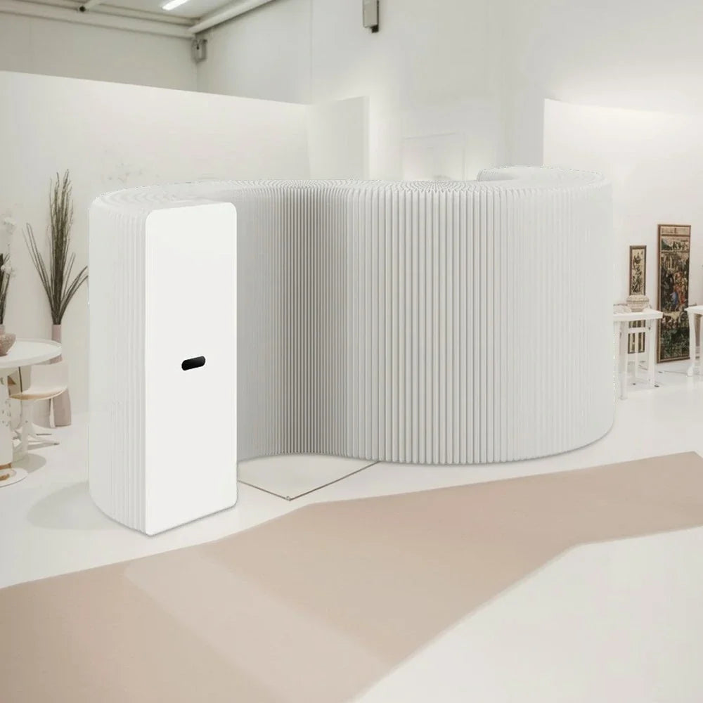 LIVARA 300cm Emit Display Partition - Cabinet Cannot Foldable Light