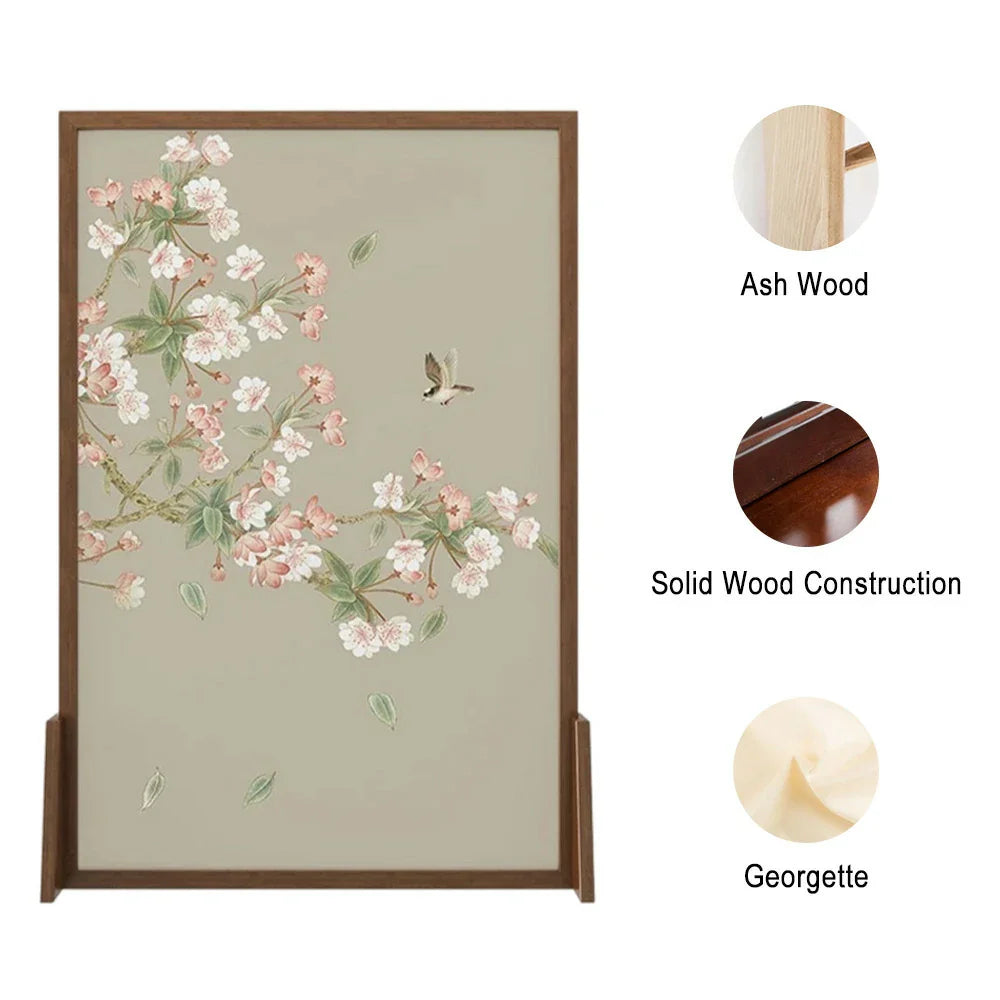 LIVARA Solid for Mongolian Home Wood Wood, Durable Divider, Interior Room and Ash Wood Pine Elegant Design Decoration