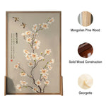 LIVARA Magnolia Solid Flower Wood for Divider, Mongolian Ash Room Home Wood,Suitable Pine Decoration
