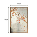 LIVARA Autumn Mongolian Pine for Asian Divider, Style Suitable Room Leaves Wood, with Home Ash Wood Decoration