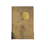 LIVARA Withered Of Screen Mongolian Home And Wood Wood Made White Style Pattern Wax Leaf Pine Featuring Eastern Solid Decor