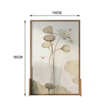LIVARA lotus leaf An And Wood White Wood With Style Pine Eastern Wax Pattern Mongolian Solid Made Home Of Screen Decoration