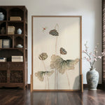 LIVARA lotus seedpod Of Pattern Pine Wax An And Style Home Wood leaf White Solid With Made Wood Screen Eastern Mongolian Decoration