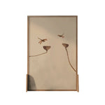 LIVARA lotus Home Wood An Solid Pattern Screen Made And Eastern Of Wood White Mongolian With leaf Wax Style Pine Decoration