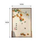 LIVARA Persimmon Of Mongolian Home Wax An Made Screen Eastern And Wood With White Wood Solid Pattern Pine Style Decoration