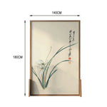 LIVARA flower leaf Style Wood Eastern Wax Solid Pine Pattern Wood Of White Screen Made Home Mongolian And An With Decoration