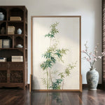 LIVARA Bamboo Wood Wax And Pine Made Screen With Of An Wood Solid Mongolian leaf Pattern Eastern Style White Home Decoration