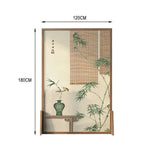 LIVARA Green Pine An Of Home Pattern plants Eastern Screen Mongolian With Wood Style Made And White Solid Wood Wax Decoration