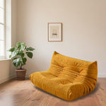 LIVARA B001 Yellow 84/90/130/160CM High-Resilience Compressed Style Length Minimalist Foam Dual-Layer Sofa