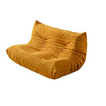 LIVARA B001 Yellow 84/90/130/160CM High-Resilience Compressed Style Length Minimalist Foam Dual-Layer Sofa