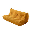 LIVARA B001 Yellow 84/90/130/160CM High-Resilience Compressed Style Length Minimalist Foam Dual-Layer Sofa
