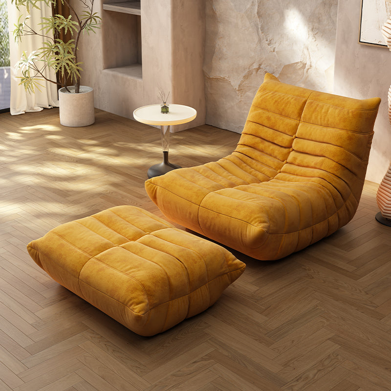 LIVARA B001 Yellow 84/90/130/160CM High-Resilience Compressed Style Length Minimalist Foam Dual-Layer Sofa