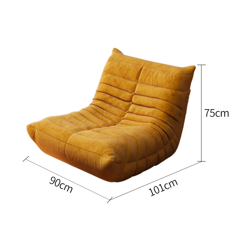 LIVARA B001 Yellow 84/90/130/160CM High-Resilience Compressed Style Length Minimalist Foam Dual-Layer Sofa
