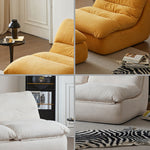 LIVARA B003 Foam Dual-Layer High-Resilience Compressed Style 80/155CM Minimalist Yellow&White Length Sofa