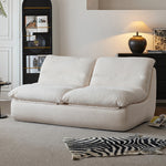 LIVARA B003 Foam Dual-Layer High-Resilience Compressed Style 80/155CM Minimalist Yellow&White Length Sofa