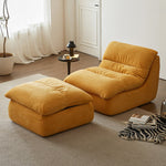 LIVARA B003 Foam Dual-Layer High-Resilience Compressed Style 80/155CM Minimalist Yellow&White Length Sofa