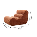 LIVARA B005 Dual-Layer Minimalist Blue&Grey&Green&Khaki&Brown Foam High-Resilience Style Compressed 90CM Length Sofa