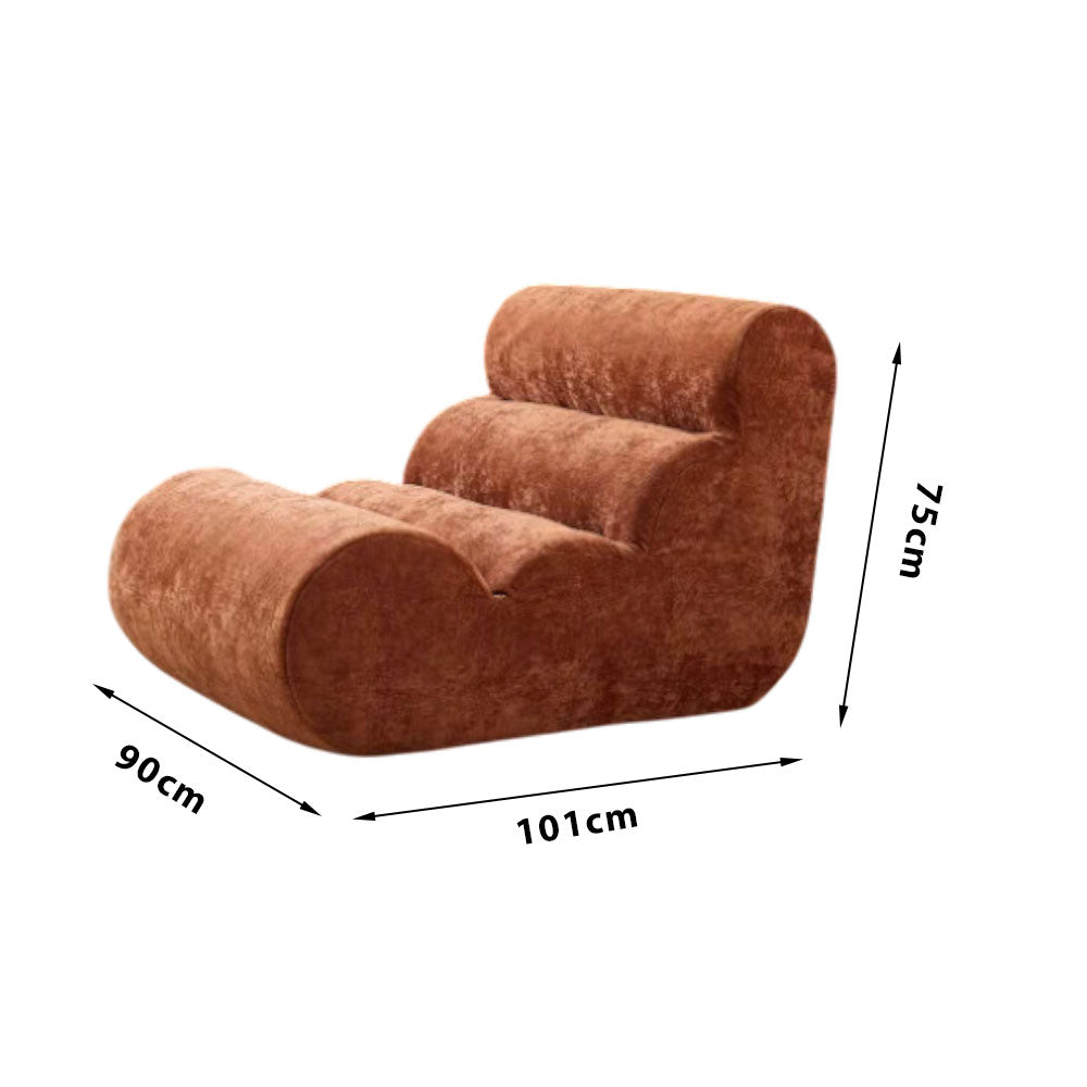 LIVARA B005 Dual-Layer Minimalist Blue&Grey&Green&Khaki&Brown Foam High-Resilience Style Compressed 90CM Length Sofa