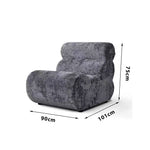 LIVARA B005 Dual-Layer Minimalist Blue&Grey&Green&Khaki&Brown Foam High-Resilience Style Compressed 90CM Length Sofa