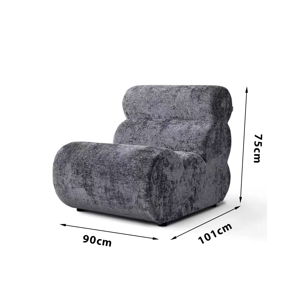 LIVARA B005 Dual-Layer Minimalist Blue&Grey&Green&Khaki&Brown Foam High-Resilience Style Compressed 90CM Length Sofa