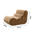 LIVARA B005 Dual-Layer Minimalist Blue&Grey&Green&Khaki&Brown Foam High-Resilience Style Compressed 90CM Length Sofa