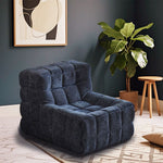 LIVARA B006 Style Compressed 80/160CM Minimalist Foam Blue&Yellow High-Resilience Dual-Layer Length Sofa