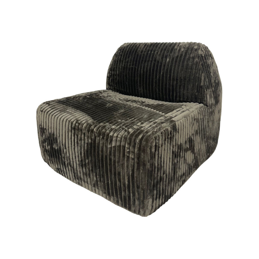 LIVARA B007 Compressed Dual-Layer Length Foam 83CM Green High-Resilience Sofa