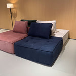 LIVARA B008 White&Pinke&Green&Blue Length High-Resilience Minimalist 85/100CM Style Compressed Dual-Layer Foam Sofa