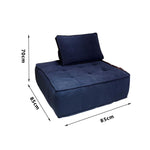 LIVARA B008 White&Pinke&Green&Blue Length High-Resilience Minimalist 85/100CM Style Compressed Dual-Layer Foam Sofa
