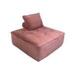 LIVARA B008 White&Pinke&Green&Blue Length High-Resilience Minimalist 85/100CM Style Compressed Dual-Layer Foam Sofa