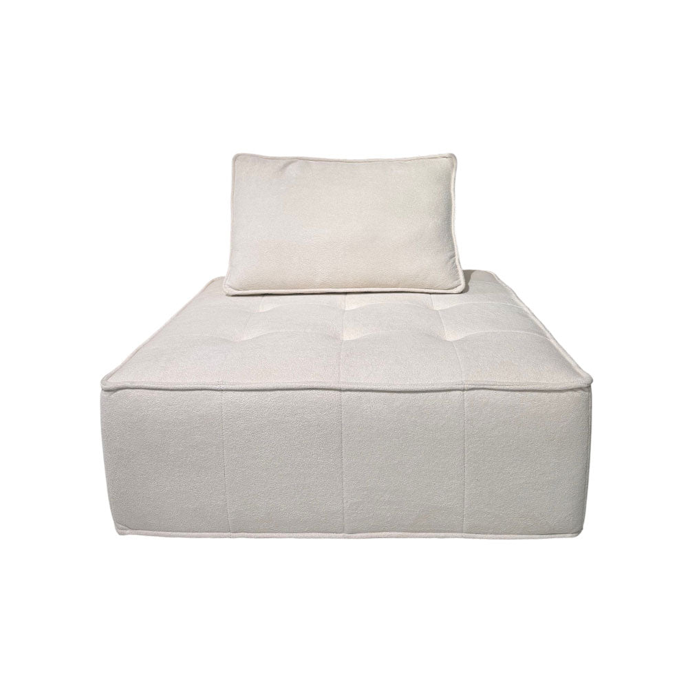 LIVARA B008 White&Pinke&Green&Blue Length High-Resilience Minimalist 85/100CM Style Compressed Dual-Layer Foam Sofa