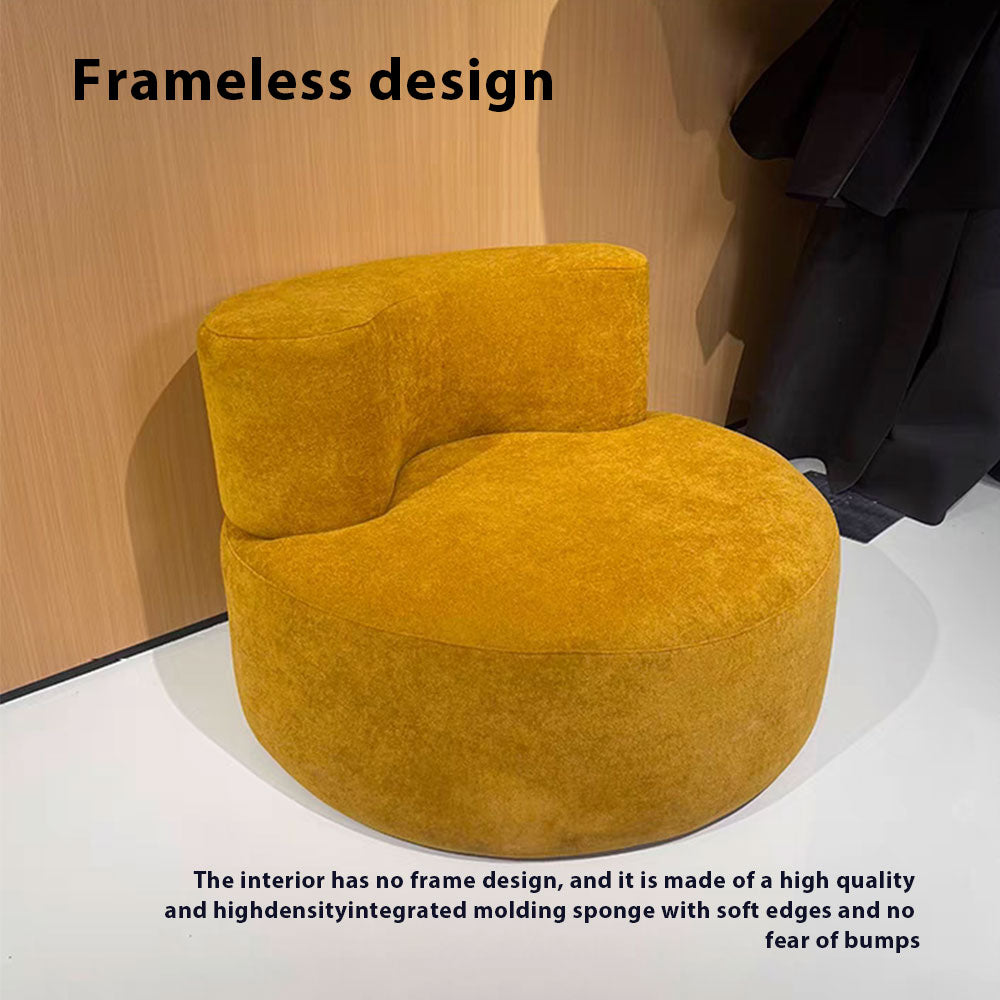 LIVARA B009 Yellow Foam Length Compressed High-Resilience Dual-Layer Style Minimalist 80/100CM Sofa