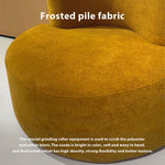 LIVARA B009 Yellow Foam Length Compressed High-Resilience Dual-Layer Style Minimalist 80/100CM Sofa