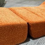 LIVARA B014 Length Sofa/Chaise Velvet 81cm Compressed Lounge Fabric