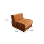LIVARA B014 Length Sofa/Chaise Velvet 81cm Compressed Lounge Fabric