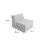 LIVARA B014 Length Sofa/Chaise Velvet 81cm Compressed Lounge Fabric