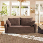 LIVARA B103 High-Resilience Dual-Layer Compressed Length Grey&Coffee Foam 200CM Sofa