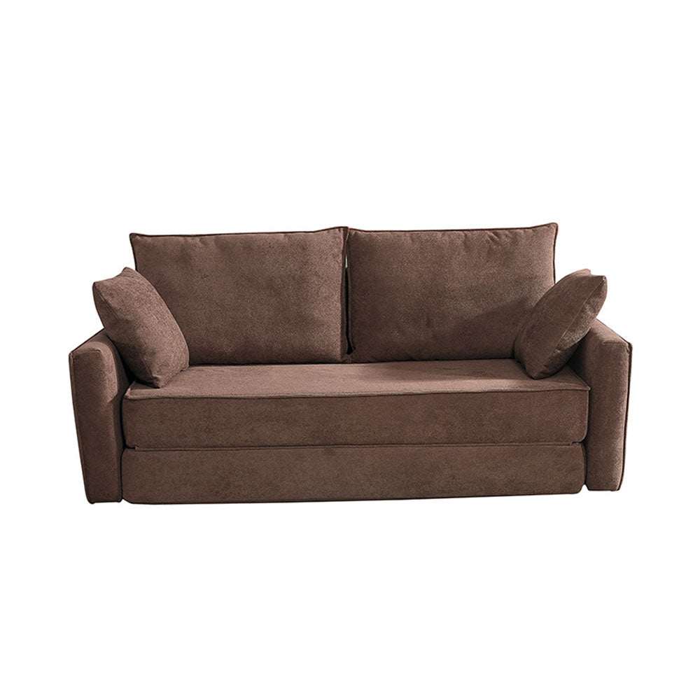 LIVARA B103 High-Resilience Dual-Layer Compressed Length Grey&Coffee Foam 200CM Sofa