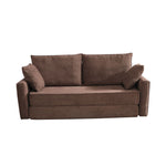 LIVARA B103 High-Resilience Dual-Layer Compressed Length Grey&Coffee Foam 200CM Sofa