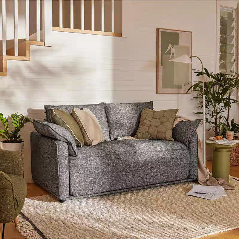 LIVARA B103 High-Resilience Dual-Layer Compressed Length Grey&Coffee Foam 200CM Sofa