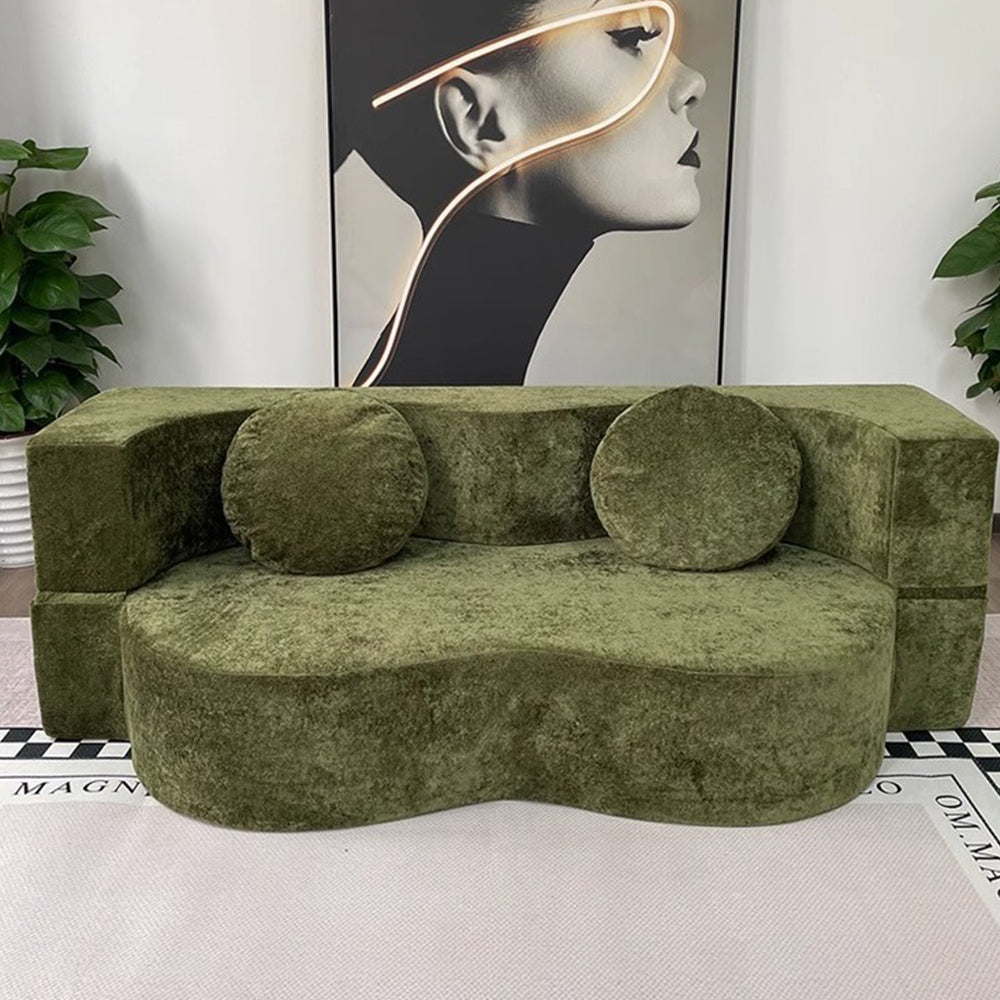 LIVARA B104 Length Construction Frameless Comfort 200cm Plush Compressed Sofa Design