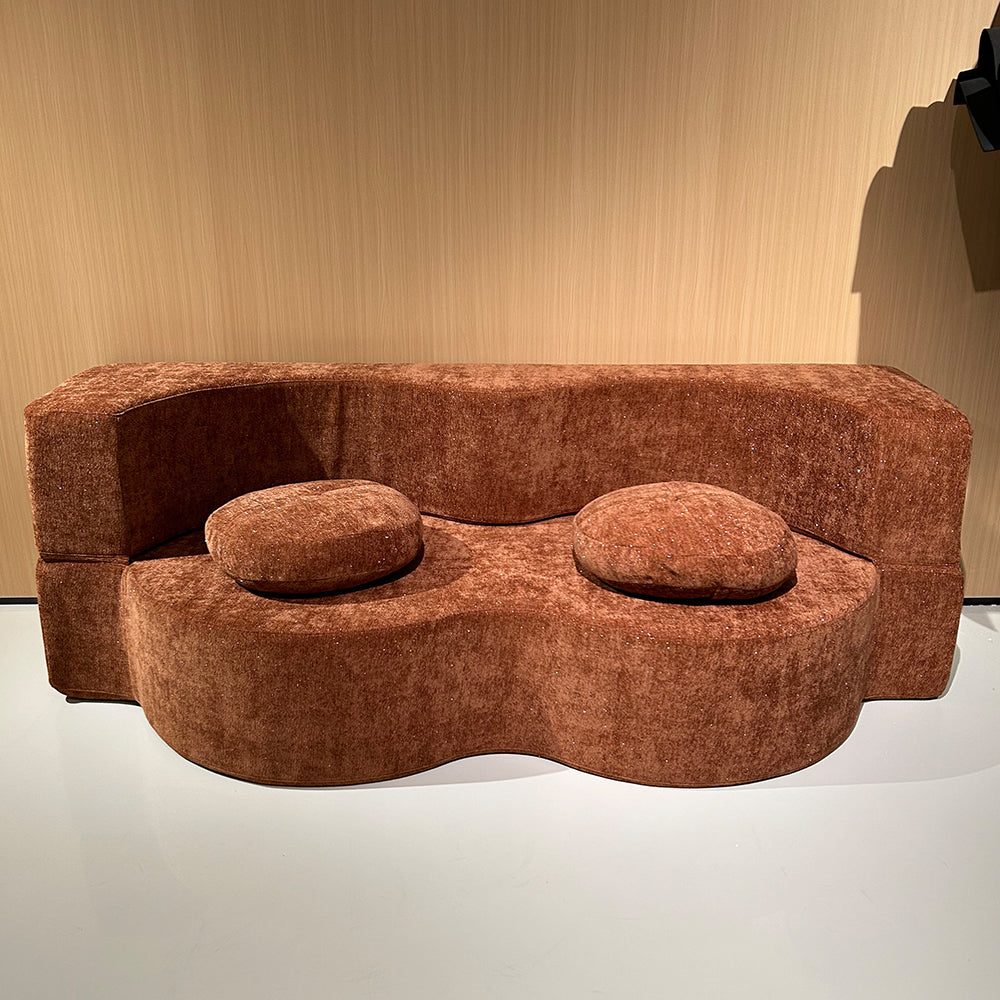 LIVARA B104 Length Construction Frameless Comfort 200cm Plush Compressed Sofa Design