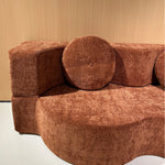 LIVARA B104 Length Construction Frameless Comfort 200cm Plush Compressed Sofa Design