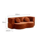 LIVARA B104 Length Construction Frameless Comfort 200cm Plush Compressed Sofa Design