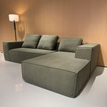 LIVARA B203 Length Foam Style High-Resilience 275/300CM Dual-Layer Green Minimalist Compressed Sofa