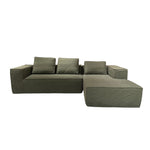 LIVARA B203 Length Foam Style High-Resilience 275/300CM Dual-Layer Green Minimalist Compressed Sofa