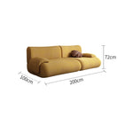 LIVARA B302 Seamless 220cm Construction Length Frameless - Compressed Sofa Yellow