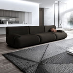 LIVARA B302 Frameless Seamless Sofa - Construction Compressed 292cm Length Yellow