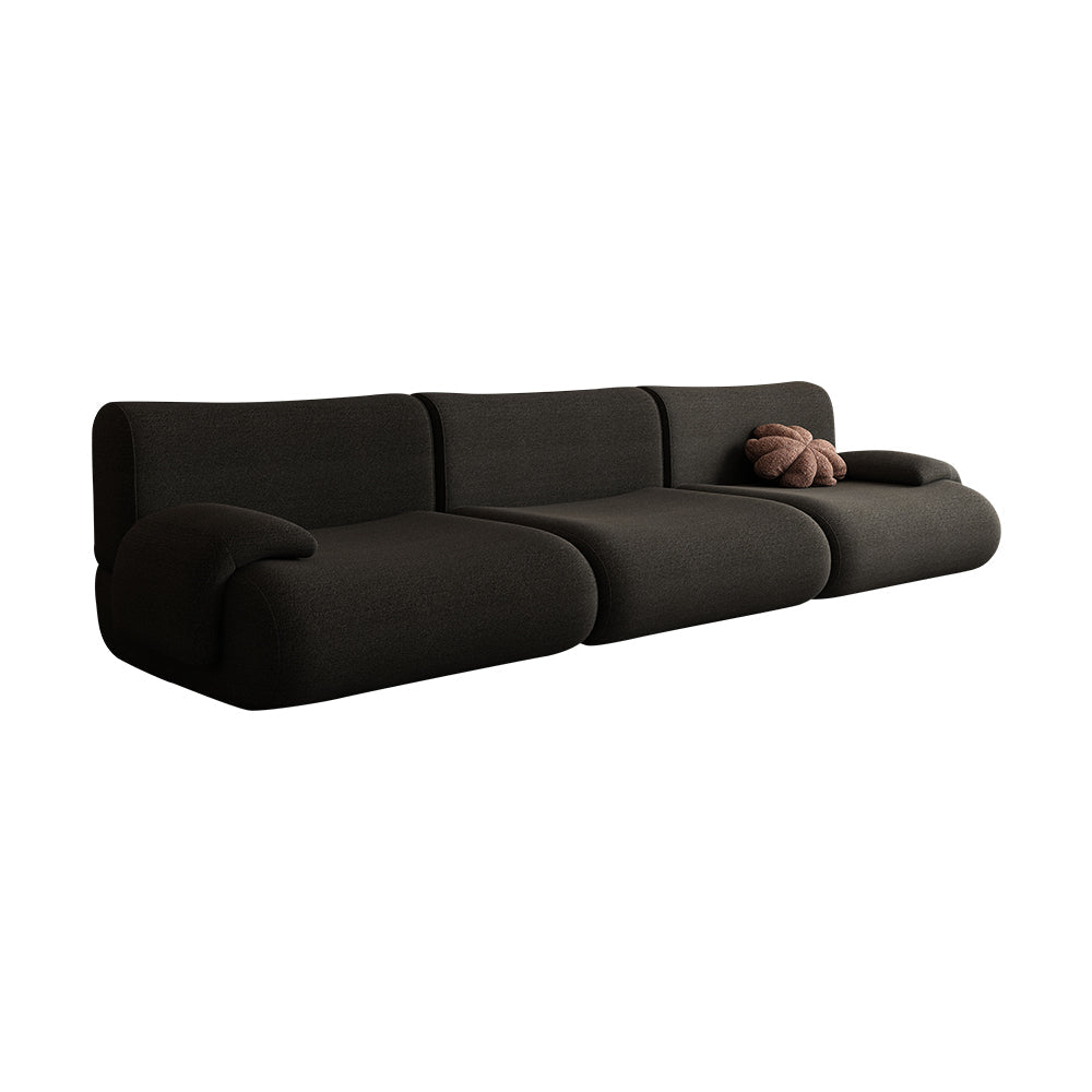 LIVARA B302 Frameless Seamless Sofa - Construction Compressed 292cm Length Yellow